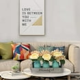 thumbnail image 6 of Living Room Table Centerpieces-Besuerte Rustic Decorative Thankful Wood Tray,with Rose Bouquet Flower for Home,Coffee Table Dining Room,Kitchen,New Home Housewarming Gift【3 Blue Jars 】, 6 of 12