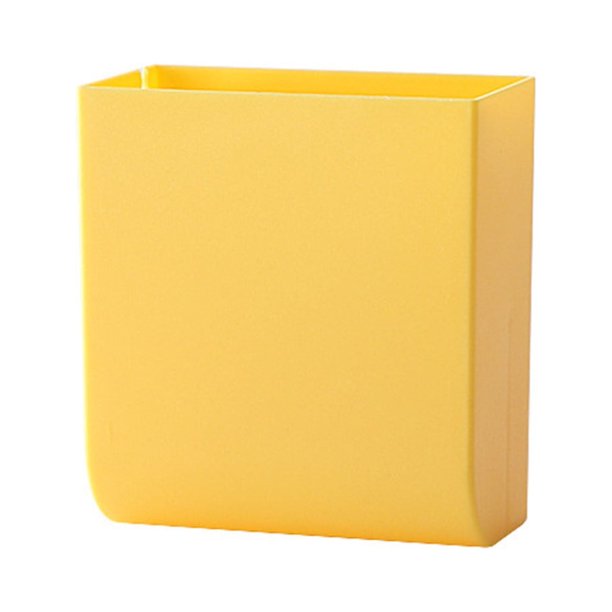 ¡Oferta! Caja colgante Huayishang para almacenar alimentos, multifunción, con control remoto, para cargar teléfonos móviles, para pared, estante de almacenamiento, liquidación, color amarillo.