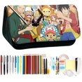 thumbnail image 1 of One Piece Pencil Case, One Piece Stationery Case Anime Pencil Bag Large Capacity Pencil Case Student Pencil Box Big Capacity Stationery With Compartme, 1 of 5