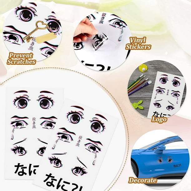 Anime Eyes Sticker Vinyl Waterproof Sticker Decal Car Laptop Wall Window  Bumper Sticker 5