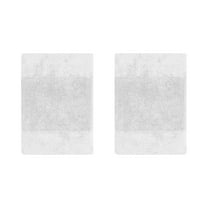 Better Trends 2 Piece Bathroom Rug Set, 100% Cotton, Extra Soft Tufted Bath Mat, Water Absorbent & Non Slip Bath Rug, (White) Granada Collection