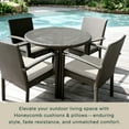 thumbnail image 2 of Textured Solid Bone Premium Dining Seat Cushion (2-Pack), 2 of 8
