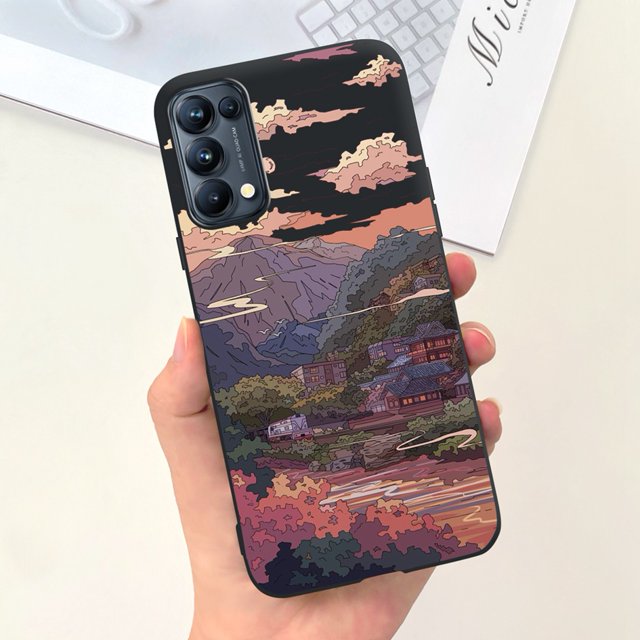 For OPPO Reno 5 5G Case Reno5 Pro Cover Fashion Painted TPU Soft Silicone Phone Cases For OPPO Reno 5 Pro Reno5 Shockproof Funda case-c31 For Reno 5 Pro 5G