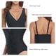 thumbnail image 4 of Traje de baño Cintura ajustada Vendaje Cuello en V Chaleco con cordón Sin mangas Traje de baño encantador para mujer Negro S, 4 of 5