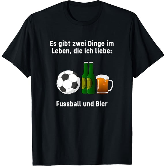 Exquisite and comfortable-Ich Liebe Fussball und Bier love Soccer and Beer Football T-Shirt