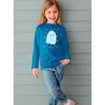 thumbnail image 2 of Funny Watercolor Ghost Long Sleeve Toddler -Image by Shutterstock,  4 Toddler, 2 of 4