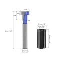 thumbnail image 3 of Uxcell Keyhole T-Slot Router Bit Cutter with Router Collet Adapter 7/16", 3 of 5
