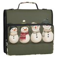 thumbnail image 5 of FORMRS Zipper Binder with Shoulder Strap 2-inch Ring 500 Sheet Capacity File Bag, Beige Snowmen, 5 of 5