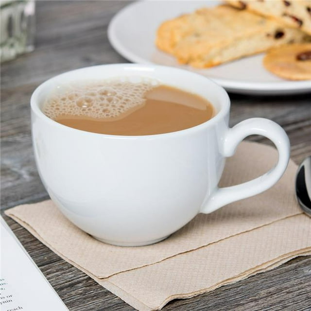 Tuxton DMF-1201 12 oz. Cappuccino Tasse-Acajou - 2 Douzaines