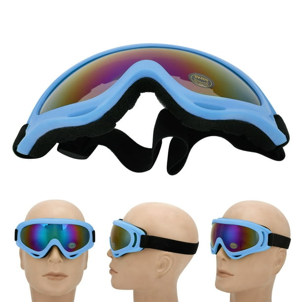 Gafas De Esquí Para Niños, Antivaho, Lentes De Doble Capa, Protección UV A Prueba De Viento Para Esquiar, Deportes De Nieve, Azul