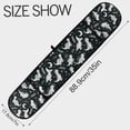 thumbnail image 3 of Dailycode Double Sided Oven Mitt with Loop Heat Resistant Kitchen Long Potholders 7" x 35" Cute White Lined Dinosaur, 3 of 6