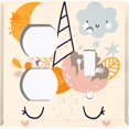 thumbnail image 4 of Metal Light Switch Plate Cover Magical Orange Rainbow Unicorn UNI010, 4 of 13