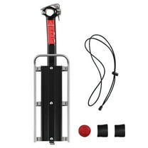 Aluminum Alloy Bike Rear Rack Quick Release Bicycles Luggage Carrier Rack for Most Mountain Bike Easy Installation