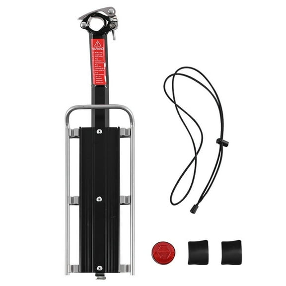 Aluminum Alloy Bike Rear Rack Quick Release Bicycles Luggage Carrier Rack for Most Mountain Bike Easy Installation