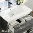 thumbnail image 4 of Eviva Joyous 32 Inch Grey Wall Mounted Bathroom Vanity, 4 of 5