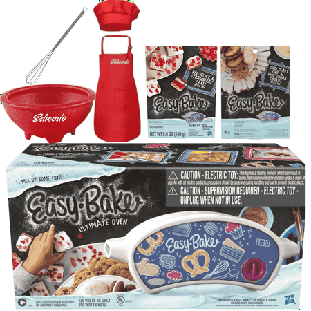 Easy-Bake Ultimate Oven with 2-Pack Refill Cakes, Apron and Accessories Bundle