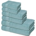 thumbnail image 7 of Melissa Linen Luxury Bath Towels Set of 6  - Bath Towels, Hand Towels, and Washcloths for the Bathroom – Green, 7 of 7