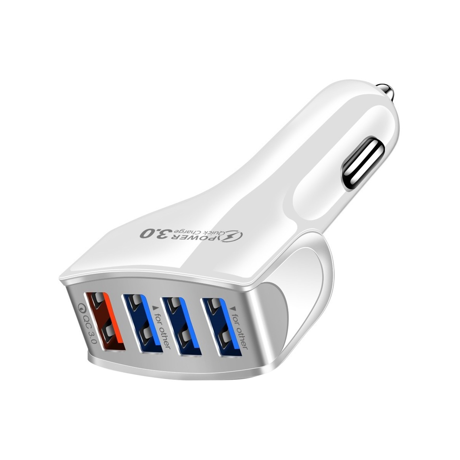 fnhpitd QC3.0 Car Charger Fast Phone Charger Car 4 Mobile Charging Port