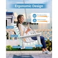 thumbnail image 2 of YEFU Porch Swing, 2-Seat Outdoor Swing, Waterproof Hanging Porch Swings Chair, Weather Resistance Patio Swings,for Garden and Backyard,Composite Material,660LBS Weight Capacity,4FT,White, 2 of 7