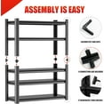 thumbnail image 6 of 5-Tier Heavy Duty Garage Shelving, Adjustable Metal Storage Rack | Industrial Strength Shelves for Basement, Warehouse, Pantry, Garage & Closet Organization | 36" W x 18" D x 78" H, 6 of 8