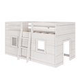 thumbnail image 3 of Farmhouse Twin Low Loft with 2 Windows, White Wash, 3 of 9