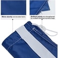 thumbnail image 5 of 2 Pack XL Nylon Laundry Bag with Strap, Large Dirty Clothes Organizer, Easy Fit a Laundry Hamper or Basket, Can Carry Up to 4 Loads of Laundry, Sky Blue and Blue, 5 of 7