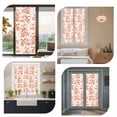 thumbnail image 7 of Burnt Orange Botanical Window Privacy Film, Vintage Nature Flower Static Cling UV Sun Blocking Heat Control Window Tint Day and Night,Non-Adhesive Reusable One Way Windows Privacy Cover 17.7''x78.7'', 7 of 7