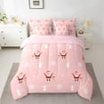 thumbnail image 2 of Castle Fairy Santa Claus 7pcs Bedding Comforter Set for Children,Festival Xmas Queen Bedding Sets Super Cozy,Christmas Snowflakes Queen Sheet Sets,Super Cozy Room Decor, 2 of 7