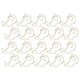 thumbnail image 5 of Clip de papel, 20 unidades, Clips de papel metálicos con forma de conejo, aspecto llamativo Jadeshay  A, 5 of 8