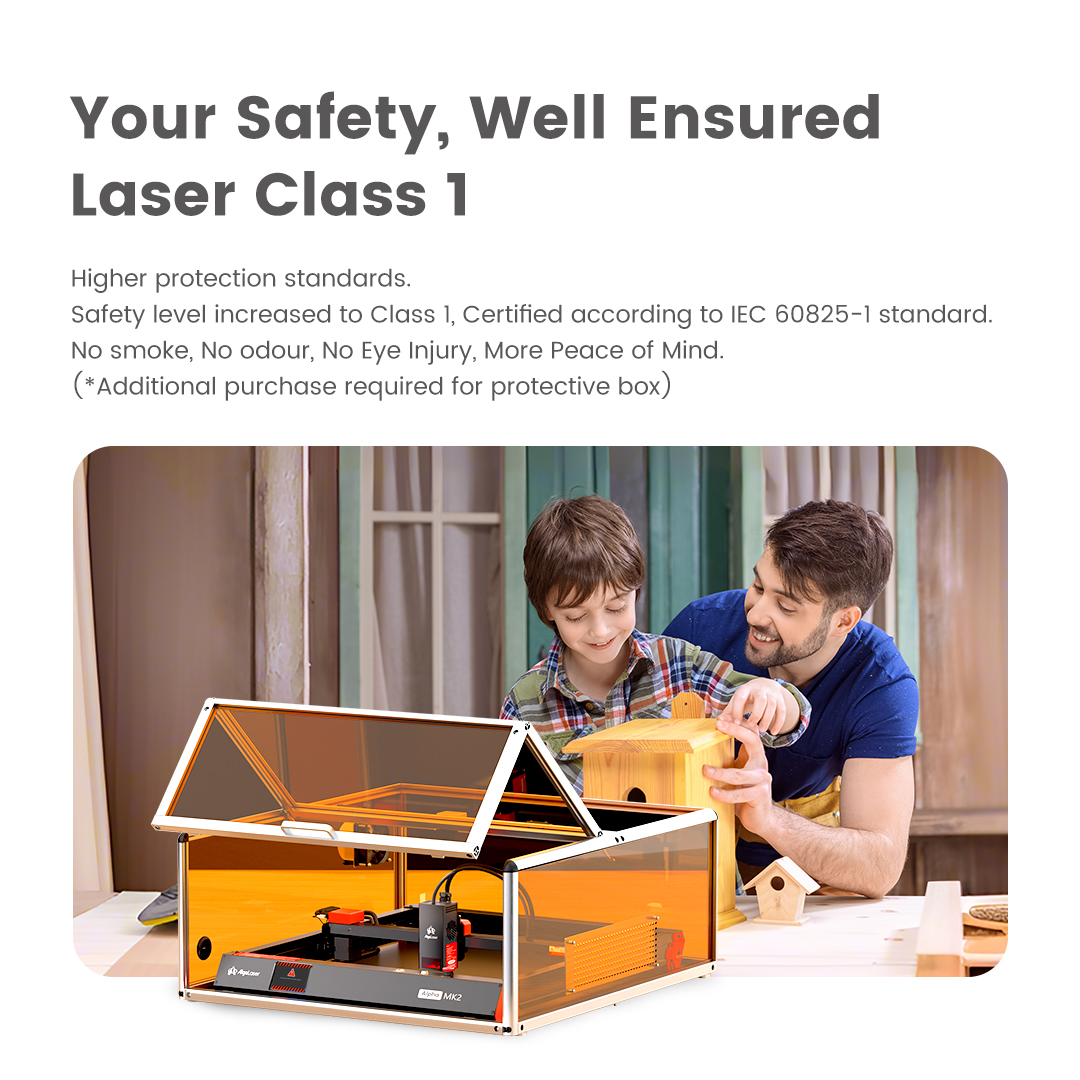 Algo Alpha All-in-One Kit with 22W Engraver, Air Assist & Honeycomb for Engraving Cutting Machine, Lightburn Camera, Rotary, Smart Enclosure, Engraver for DIY Wood and Metal, Easy to Assemble