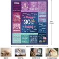 thumbnail image 5 of 30th Birthday Gifts for Women - Throw Blanket 50"x60", 30th Birthday Gifts for Her, 30 Year Old Birthday Gifts for Women, 30th Birthday Decorations for Women, Gifts for 30th Birthday Woman Blanket, 5 of 6