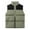 Army Green2, variant on APEXFWDT Men's Puffer Vest Winter Outdoor Zipper Sleeveless Warm Puffey Jacket Casual Lightweight Quilted Stand Collar Vest Size M To 3XL