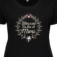 thumbnail image 4 of Inktastic Blessed to Be a Mimi Grandma Women's Plus Size T-Shirt, 4 of 5