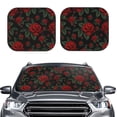 thumbnail image 2 of Vsdgher Roses Print Car Windshield Sun Shade, Reflective Sunshade Window Sunshade Sun Visor Protector Fit for Cars,Trucks,SUVs-Large, 2 of 6