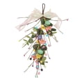 thumbnail image 3 of Guirnalda de Pascua artificial para puerta de entrada con huevo de Pascua y margaritas, decoración floral para chimenea, hogar, boda., 3 of 9