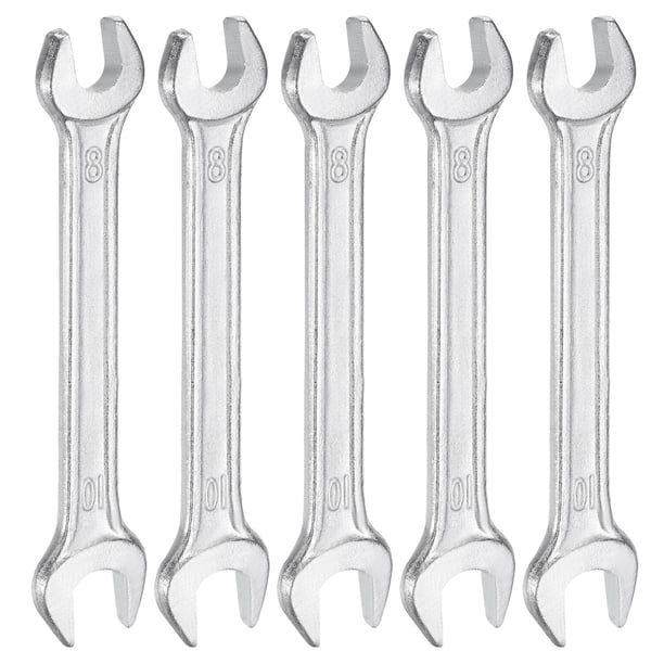 Llave de boca doble Uxcell 5 piezas 8 mm x 10 mm Llave en U métrica