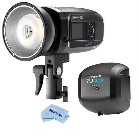 UPC: 0192223124073 | FJ400 Strobe 400Ws with AC/DC Battery – With Westcott FJ400 AC/DC Lithium Polymer Battery  Microfiber Cloth