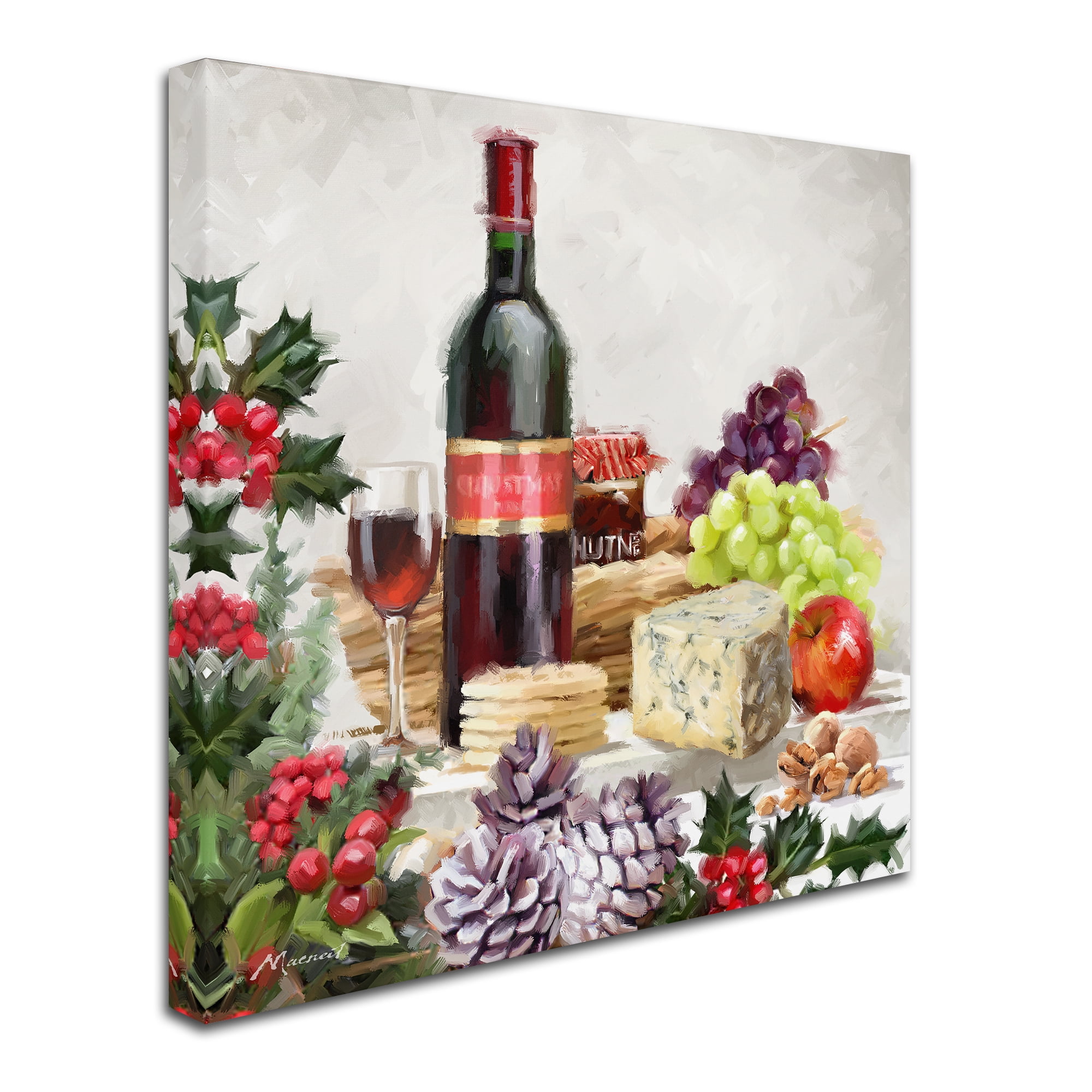 The Macneil Studio 'Xmas Food' Canvas Art