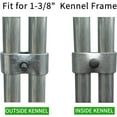 8 Set Dog Kennel Panel Clamps, Chain Link Fence Panel Clamps for Round