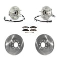 thumbnail image 1 of Transit Auto Front Hub Bearing Assembly Disc Brake Rotors and Ceramic Pads Kit for Car 2004-2007 Ford Freestar Mercury Monterey KBB-100951, 1 of 11
