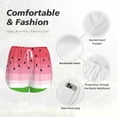 thumbnail image 4 of Yiaed Watermelon Print Women's Running Shorts with Liner 3 Zipper Pockets Elastic Workout Athletic Gym Yoga Shorts-Small, 4 of 7