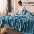 thumbnail image 5 of 1 Pack Fleece Throw Blanket for Couch, 39.37X27.56" Soft Plush Blanket, Super Soft and Warm Fluffy Throw Blanket, Fuzzy Soft Plush Wave Textured Blanket for Sofa Bedroom Living Room, 5 of 5