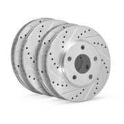 R1 Concepts Wgpn2 54237 R1 Concepts Brake Rotor D/S Silver Fits select: 2014-2019 FORD FIESTA ST