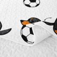 thumbnail image 5 of Homewish Kawaii Pet Dogs Dachshund Bed Spread Queen,Boys Football Ball Games Queen Coverlet Set For Puppy Dogs Lovers,3pcs, 5 of 7