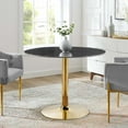 thumbnail image 4 of Verne 40" Artificial Marble Dining Table, 4 of 6