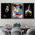thumbnail image 3 of wall26 Framed Canvas Print Wall Art Set White Wine Glasses &amp; Strawberries Cocktails Fruit Photography Realism Rustic Landscape Colorful Multicolor for Living Room, Bedroom, Office - 24"x36&q, 3 of 5