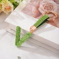 thumbnail image 3 of Uxcell Alphabet V Letter Charm Rhinestone Alphabet Charm for Jewelry Making, Light Green, 3 of 6