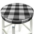 thumbnail image 3 of Round Stool Covers,Buffalo Plaid Bar Stool Slipcover Round, Soft Bar Stool Seat Cover Cushion 12 Inch ,24jl02aA14, 3 of 7