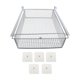 thumbnail image 2 of Estante de almacenamiento debajo del gabinete, debajo de la mesa, caja colgante debajo del escritorio para oficina Blanco, 2 of 9