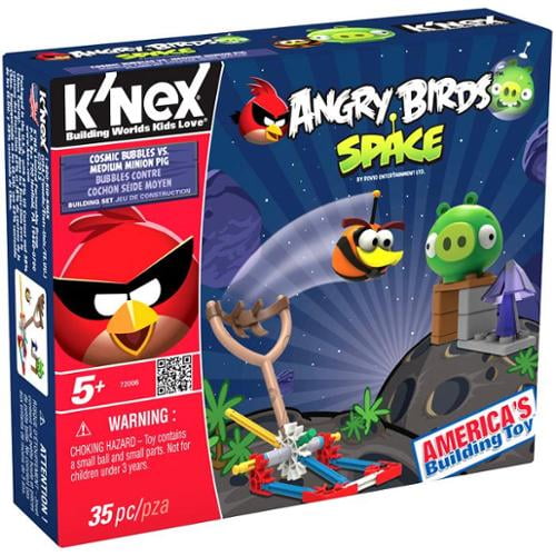 Angry Birds  Bubbles Vs Medium Minion Pig K'Nex 33 pc Building Set Rovio NEW 